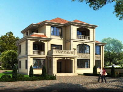 兩層半歐式簡約自建房圖紙，建房要嚴(yán)謹(jǐn)圖紙不能少