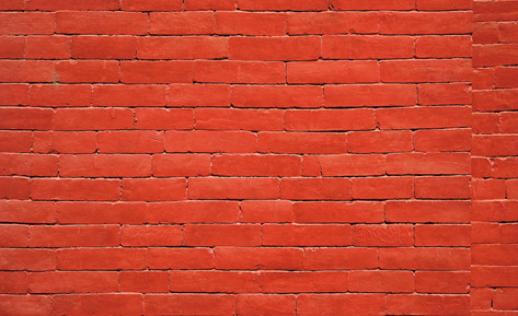 用红砖砌的墙