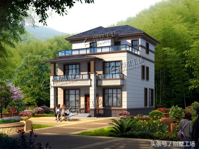 新中式三层别墅设计