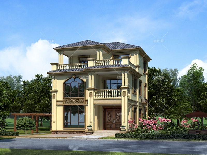 3202改编的两开间三层别墅专属定制版更贴合地基的设计