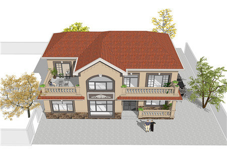 真实的农村二层欧式别墅效果图和设计图，让邻居羡慕的好户型305.png