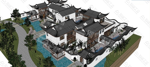 豪华两层苏式别墅户型设计图片介绍，苏州园林般的居住体验4