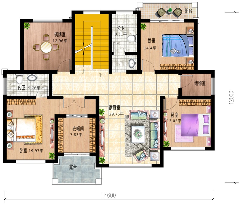 宽12长15米建房图图片