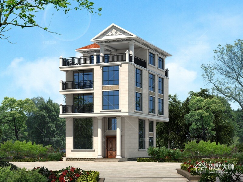 小開間四層別墅設計，占地不足100平的農(nóng)村自建房