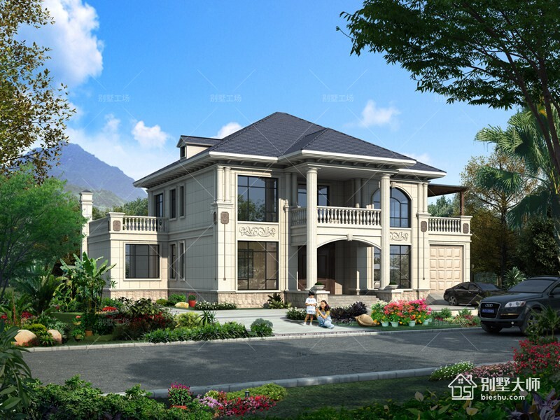 左右皆帶偏屋的二層歐式豪宅，美觀 又實(shí)用