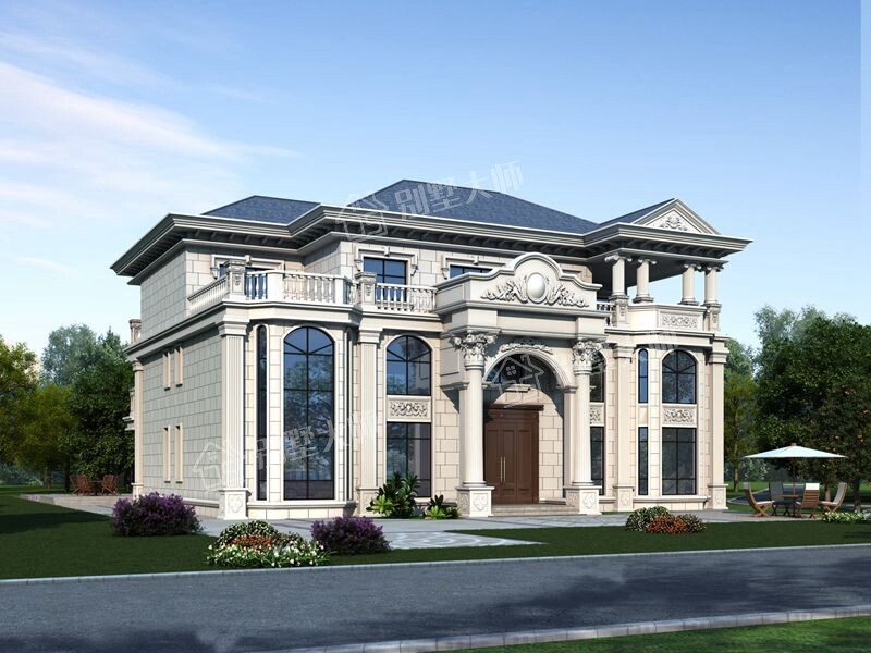 豪華歐式三層別墅設計，300平占地超高端氣派