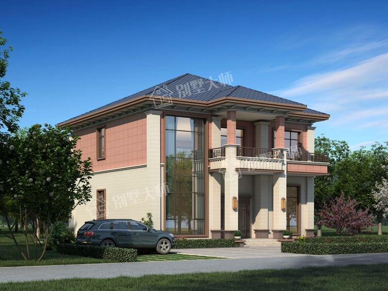 180平方米房屋設計圖效果圖，超大落地窗通透又時尚