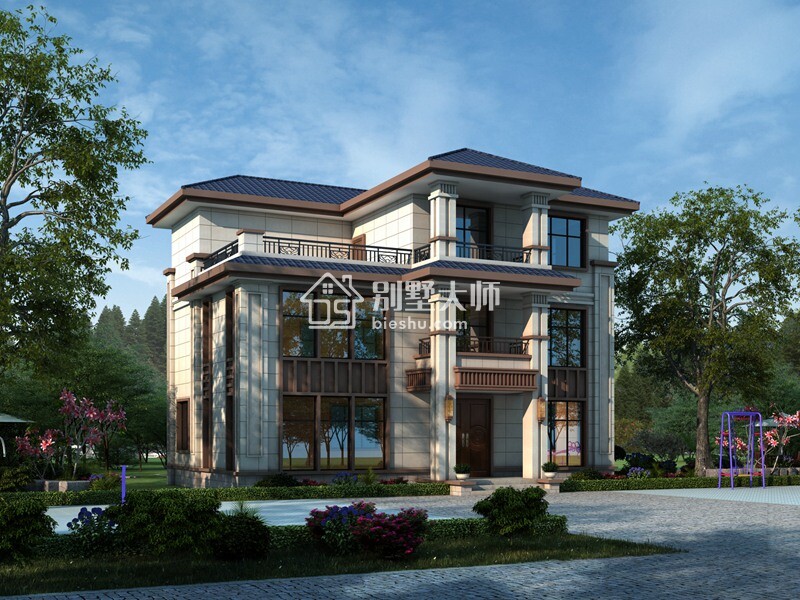 120平三層農村自建房，小別墅也有大排場