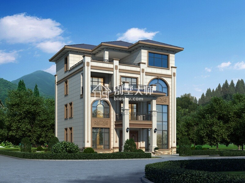 超酷的新中式四層別墅自建房設計，氣派雅致有內涵