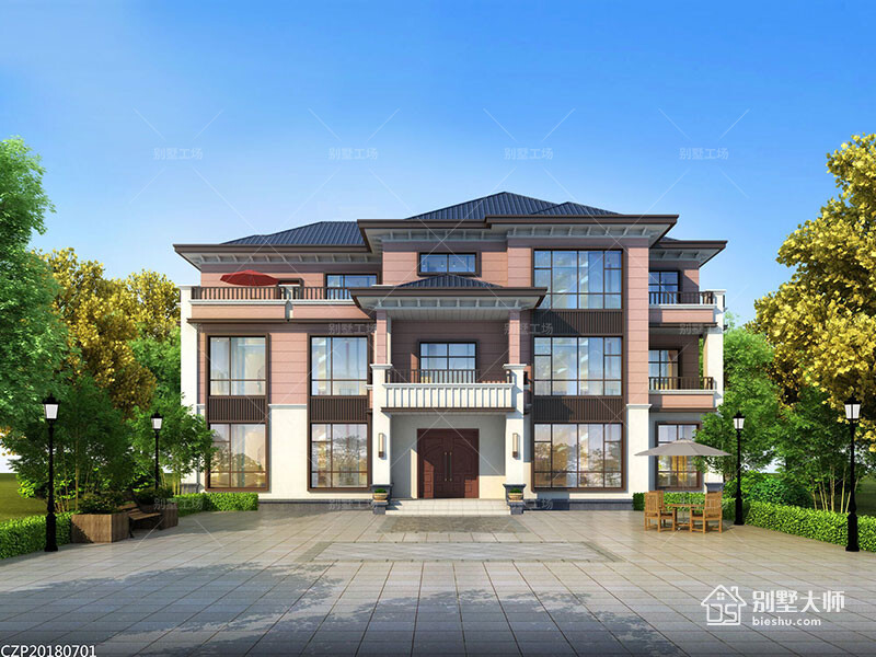 農(nóng)村自建房設(shè)計(jì)圖占地216平三層豪華別墅案例分析